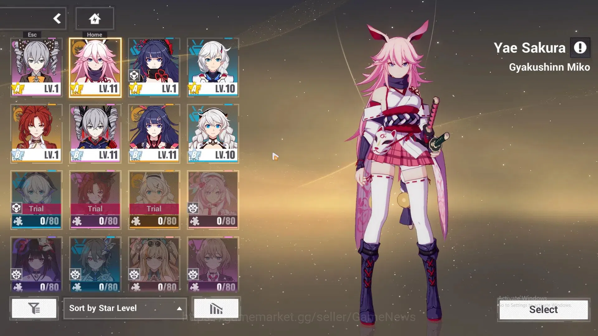 Honkai Impact 3rd Accounts SEA Lv78|2 Fullset|Bronya Zaychik SN-EX 4/4,Kiana  image 3