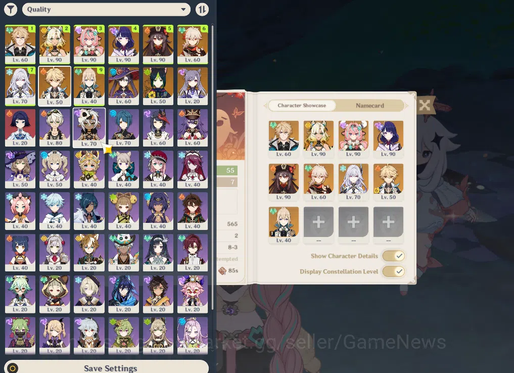 Genshin Impact Accounts ASIA|AR 55|7 Limited +3(*5Weapon)|Skirk,Varka,Xilo image 2