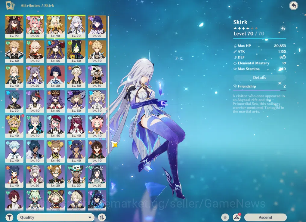 Genshin Impact Accounts ASIA|AR 55|7 Limited +3(*5Weapon)|Skirk,Varka,Xilo image 3