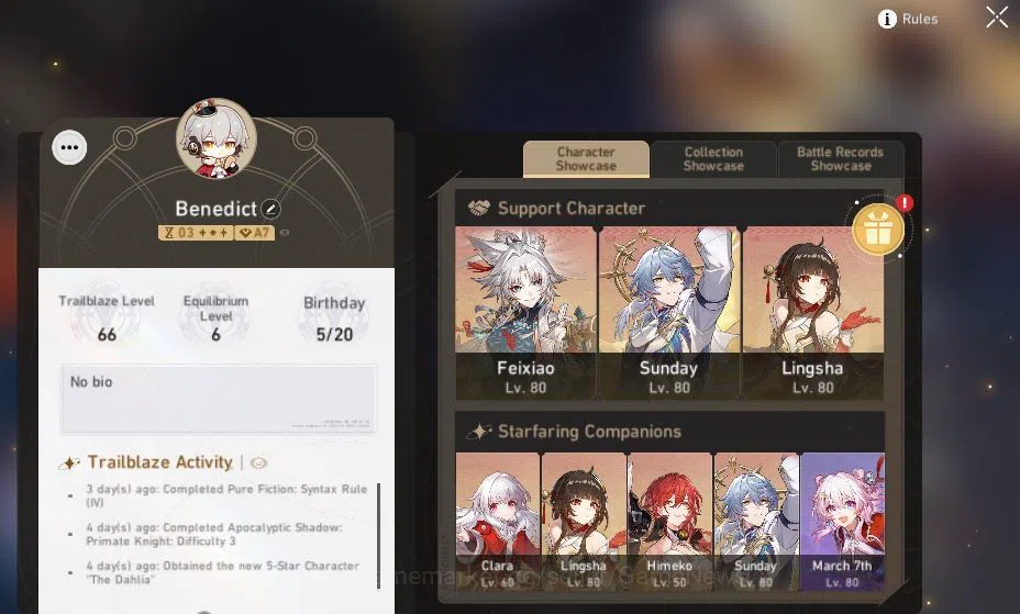 Honkai Star Rail Accounts ASIA|TL 66| 9 Limited|Anaxa E1,3B+Sign,The Dahlia, image 2