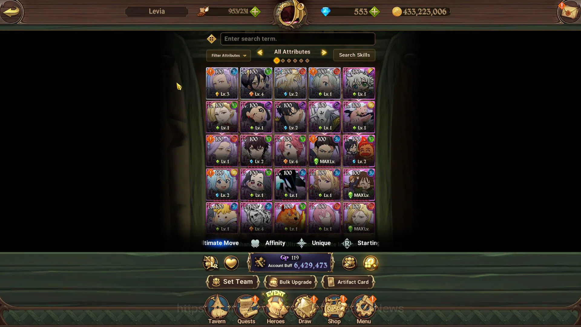 The Seven Deadly Sins: Grand Cross Accounts Midgame Asia|6,4M CC|553 DM+37 LS|4 LR +14 UR+Many 6