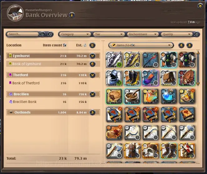 Albion Online Accounts EU|1.09B Fame|Almost ALL Gear 100/120|ALL Gather T image 13