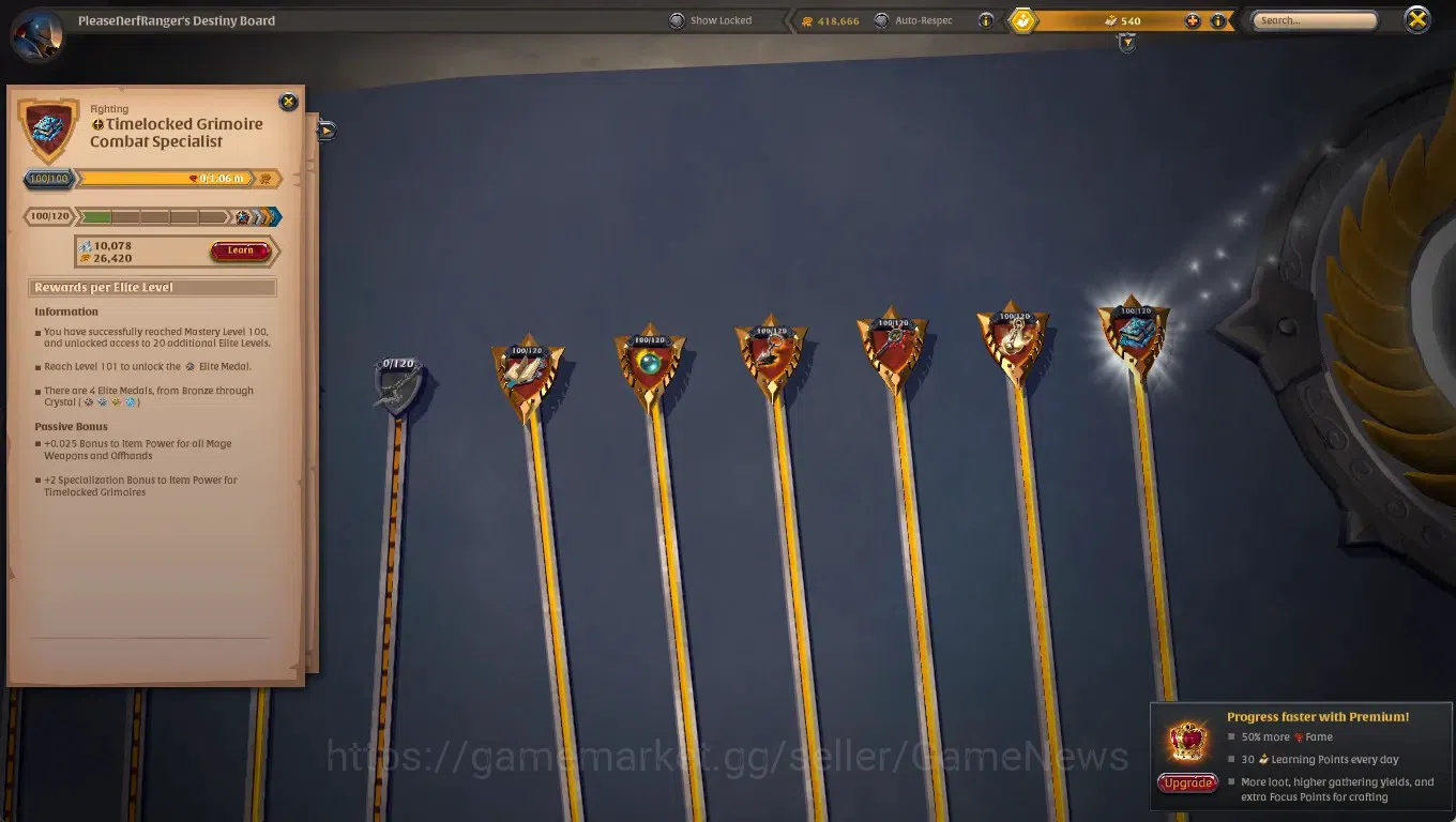 Albion Online Accounts EU|1.09B Fame|Almost ALL Gear 100/120|ALL Gather T image 16