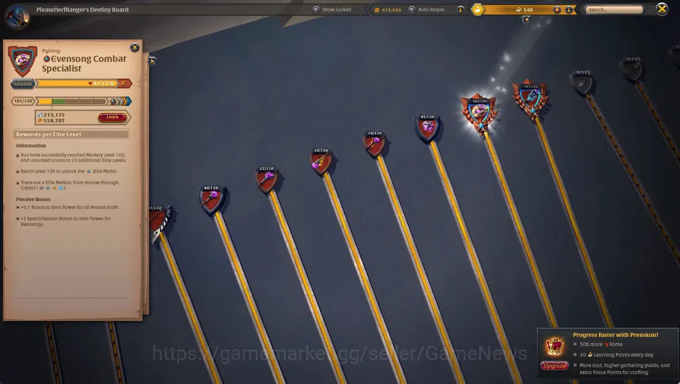 Albion Online Accounts EU|1.09B Fame|Almost ALL Gear 100/120|ALL Gather T image 19