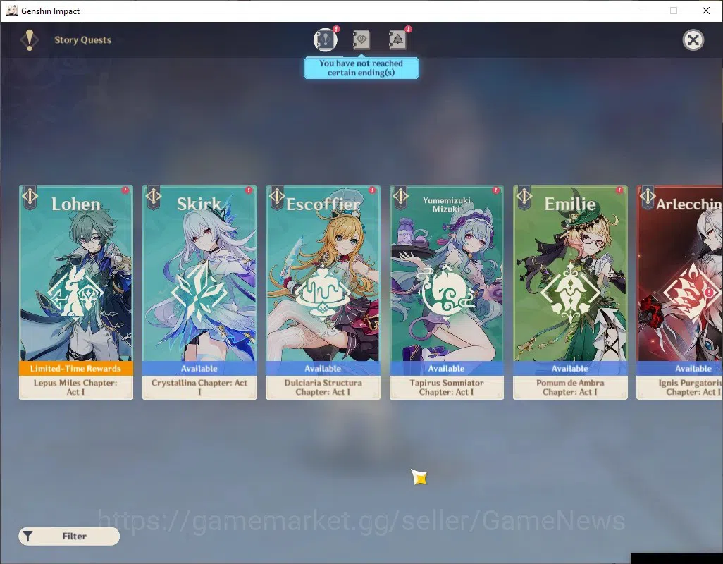Genshin Impact Accounts ASIA|AR 56|7 Limited + 7 (*5Weapon)|Chasca+Signatu image 19