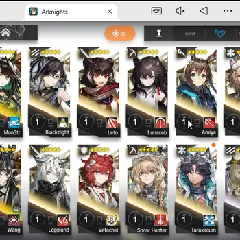 Arknights Accounts Mid-Tier Global|Lv7|71 total OP|1 Limited (Wang) 4x6 Star (Mantra,Mon3tr,Pozemka)|Story 2-9|BD