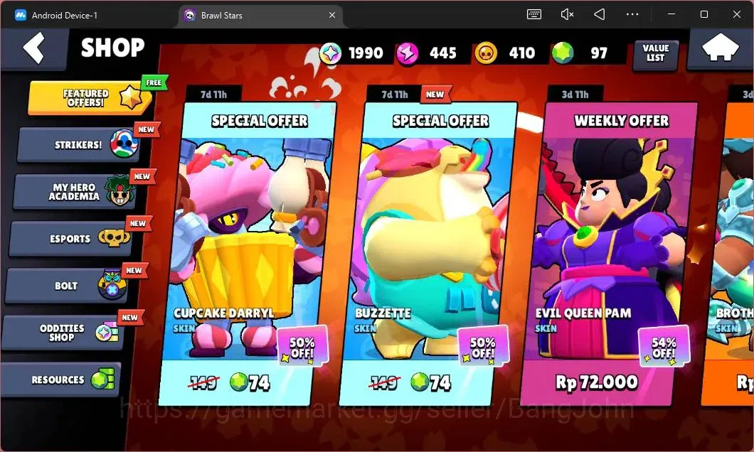 Brawl Stars Accounts Global | 3654 Thropy|30 Brawler|4 Max Hypercharge| image 4