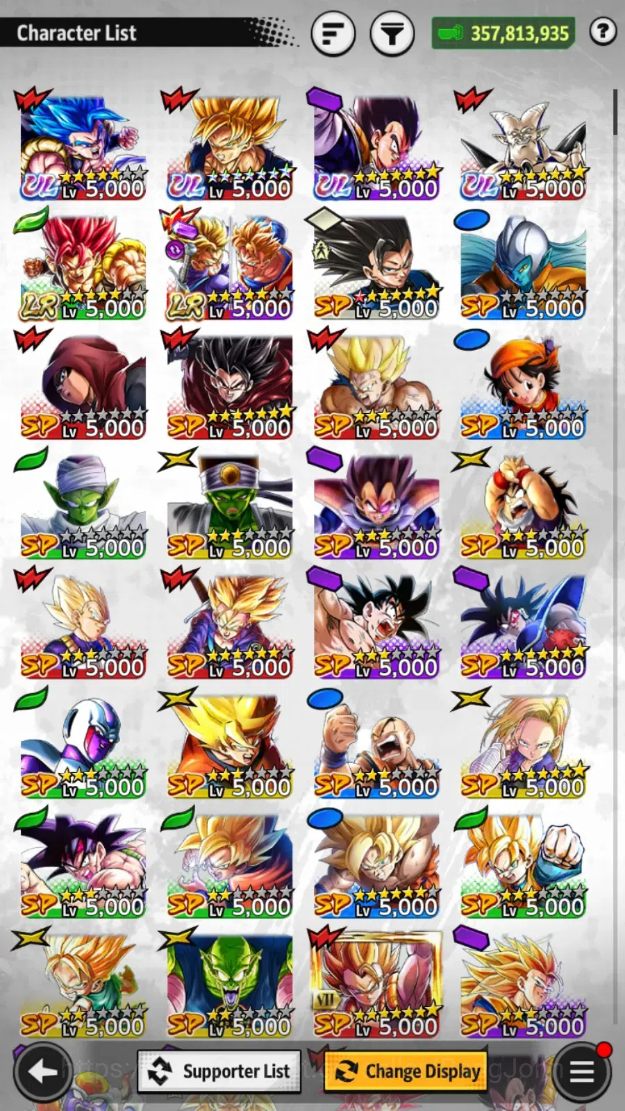 Dragon Ball Legends Accounts High-End Android |PVP Lvl 154|357M Ttl Power|1.3K CC|2 LR|4 UL|LR Trunks&Gohan,SSG Shallet|UL 10