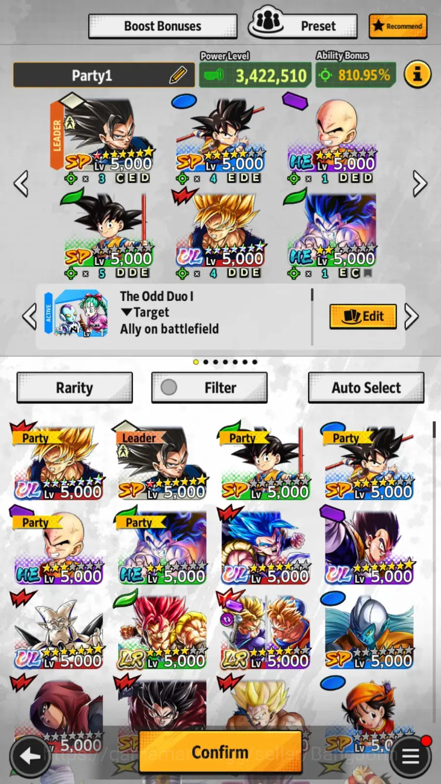 Dragon Ball Legends Accounts High-End Android |PVP Lvl 154|357M Ttl Power|1.3K CC|2 LR|4 UL|LR Trunks&Gohan,SSG Shallet|UL 2