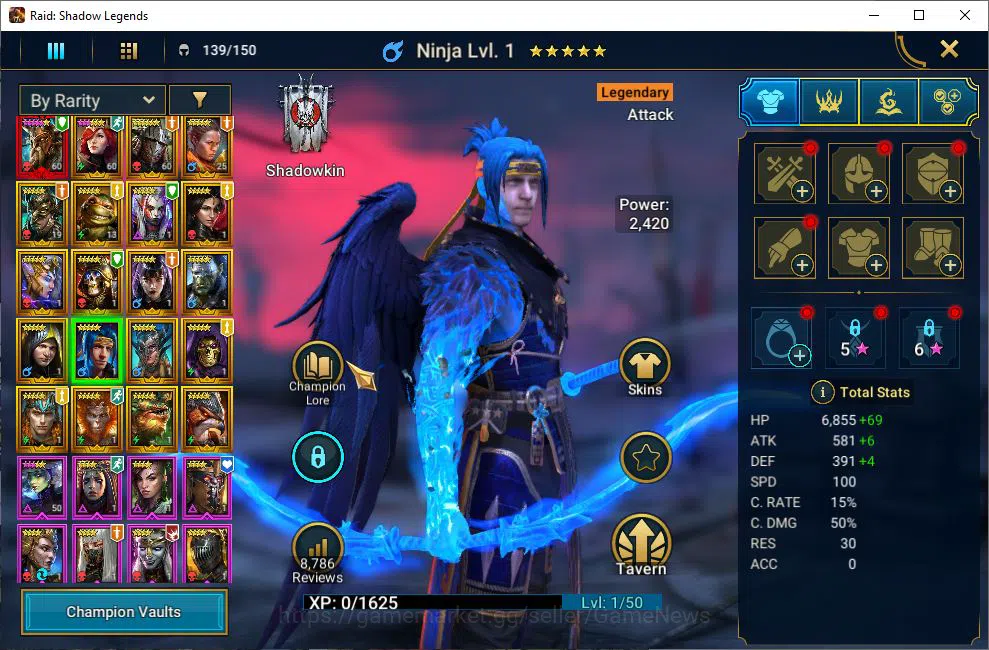 Raid: Shadow Legends Accounts Lv16 451K Power|1 Mythical(Alaz TheSunbearer)|19 L image 9