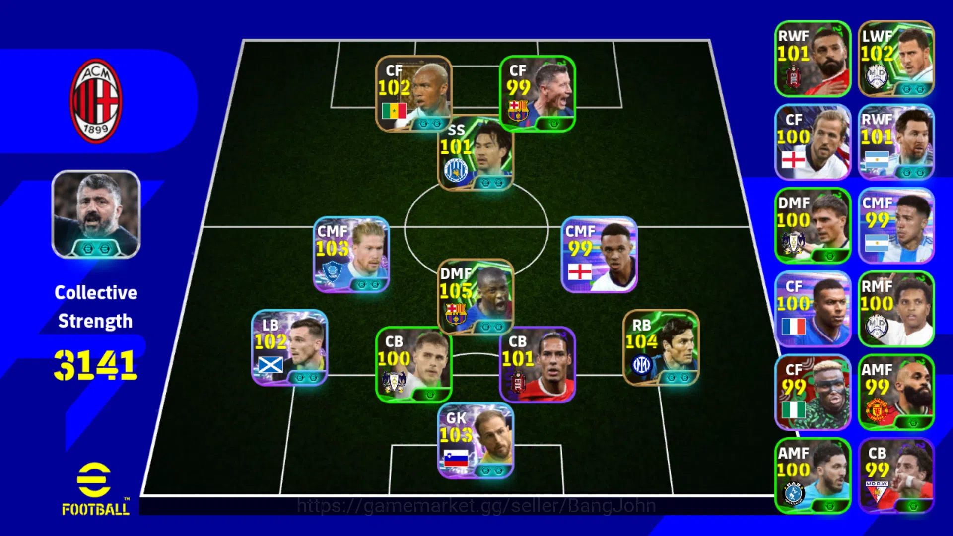 Power 3141 | Jan Oblak Show Time | Yaya Toure Epic DB | Javier Zanetti | kevin De Bruyne | Andrew Robertson EFB522B eFootball Others Power 3141 | Jan Oblak Show Time | Yaya Toure Epic image 1