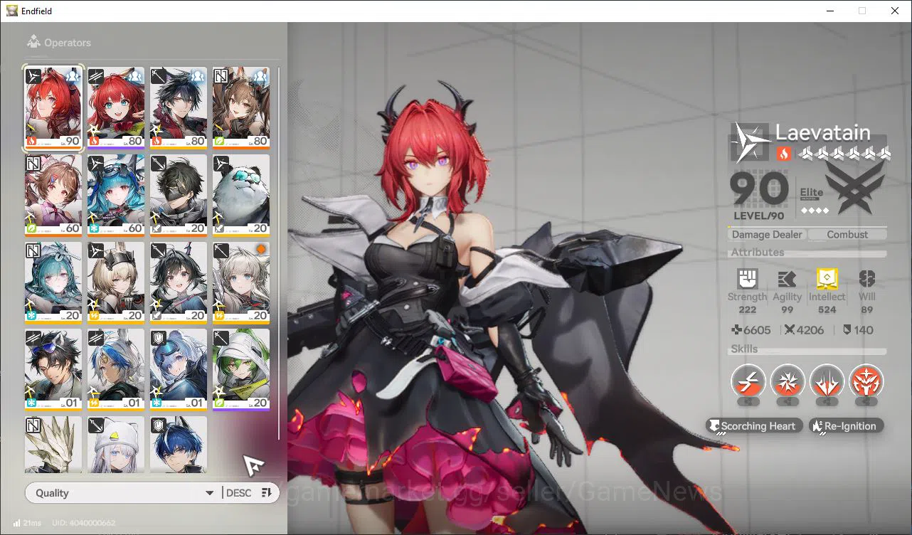 Arknights: Endfield Accounts Asia Lv52|48k Oro + 1,8K Arsenal|4SSR[(Laevatain,A image 1