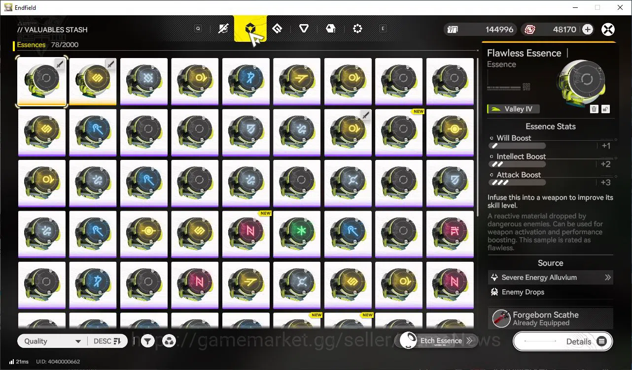 Arknights: Endfield Accounts Asia Lv52|48k Oro + 1,8K Arsenal|4SSR[(Laevatain,A image 11