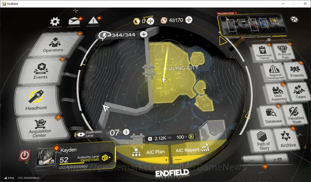 Arknights: Endfield Accounts Asia Lv52|48k Oro + 1,8K Arsenal|4SSR[(Laevatain,A image 20