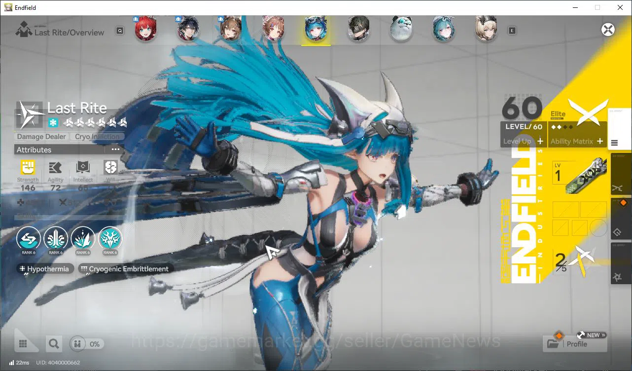 Arknights: Endfield Accounts Asia Lv52|48k Oro + 1,8K Arsenal|4SSR[(Laevatain,A image 4