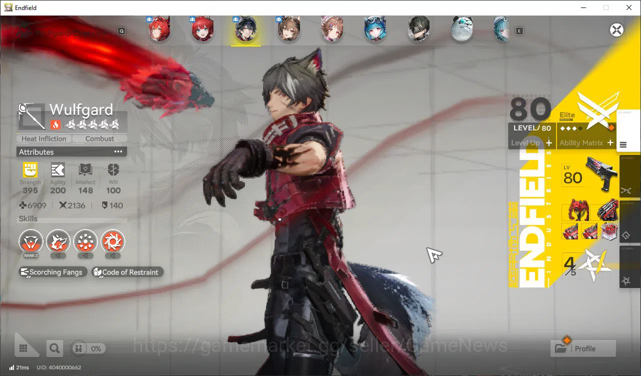 Arknights: Endfield Accounts Asia Lv52|48k Oro + 1,8K Arsenal|4SSR[(Laevatain,A image 8