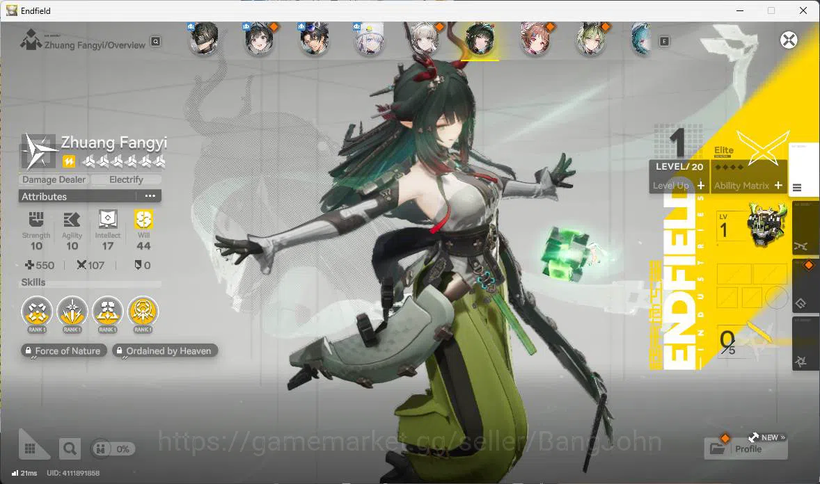Arknights: Endfield Accounts ASIA | LVL 22, Zhuang fungyi sign, Ardelia, Lifeng image 10