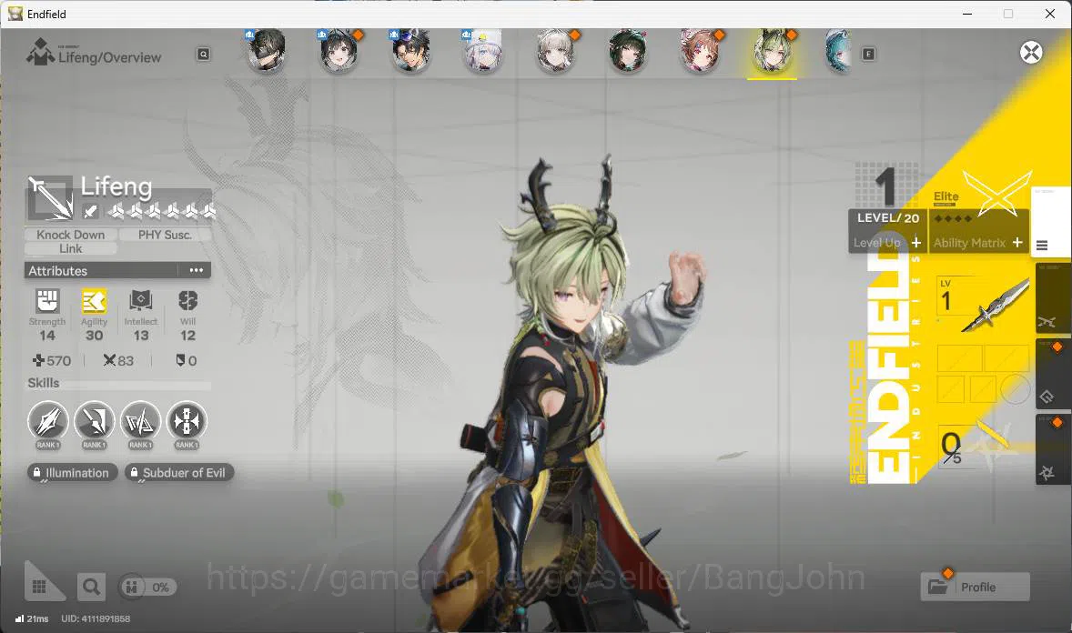 Arknights: Endfield Accounts ASIA | LVL 22, Zhuang fungyi sign, Ardelia, Lifeng image 8