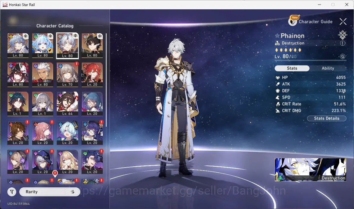 Honkai Star Rail Accounts Others ASIA | TL 64 | firefly, dahlia, Gallagher, more detail check SS HSR225B 11