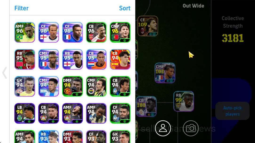eFootball Accounts High-End Mobile|BigTime(Ibrahimovic),MomentumDribbling(GianFrancoZola),VisionaryPass(Huijsen),Bojan 3