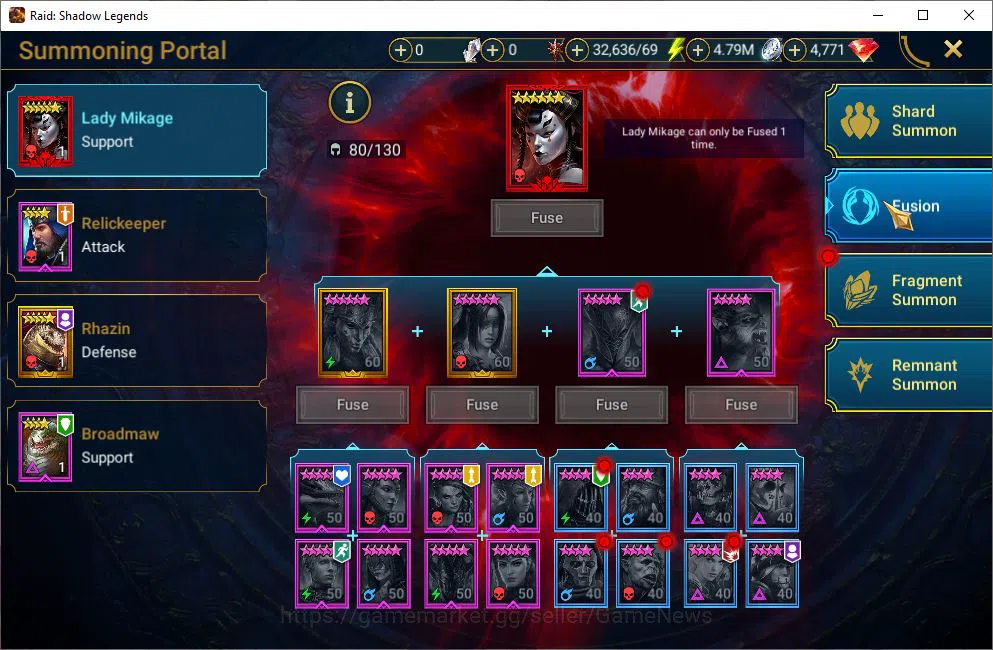 Raid: Shadow Legends Accounts Lv18 283K Power|1 Mythical (The Calamitus)|15 Lege image 15