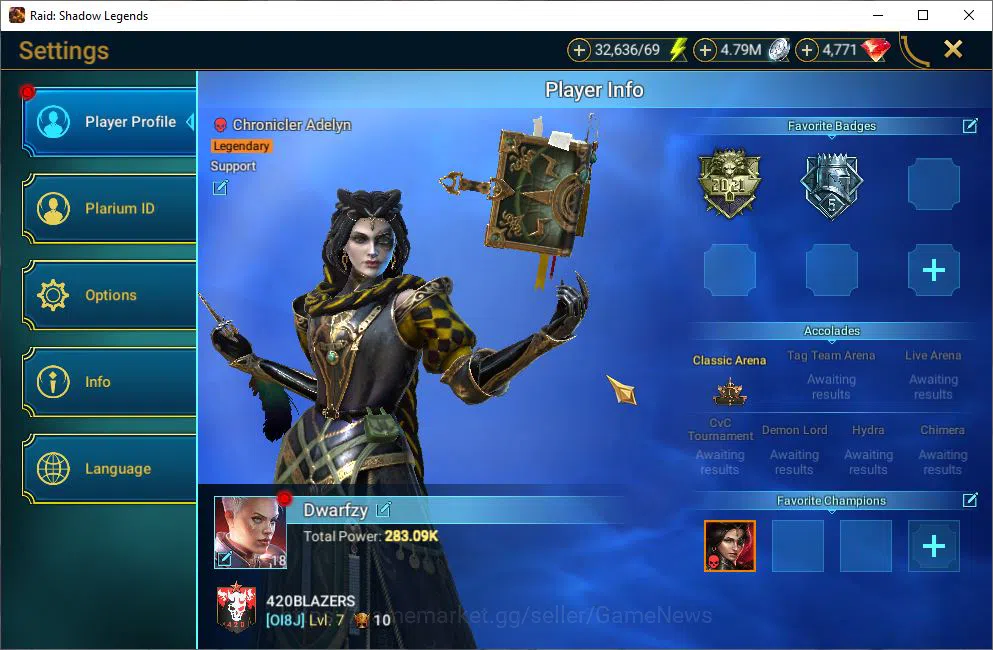 Raid: Shadow Legends Accounts Lv18 283K Power|1 Mythical (The Calamitus)|15 Lege image 2