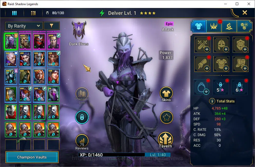 Raid: Shadow Legends Accounts Lv18 283K Power|1 Mythical (The Calamitus)|15 Lege image 5