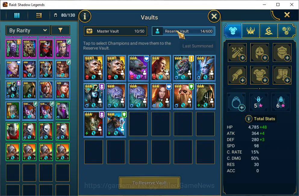 Raid: Shadow Legends Accounts Lv18 283K Power|1 Mythical (The Calamitus)|15 Lege image 7