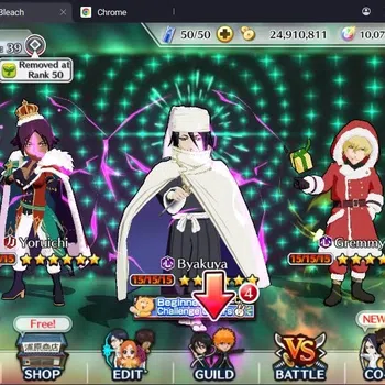 Bleach: Brave Souls Accounts Starter Global |24M BP+10K Orb|Fresh Story|Gremmy Cm24,Byakuya TYBW24,Aizen 6th,Ulquiorra