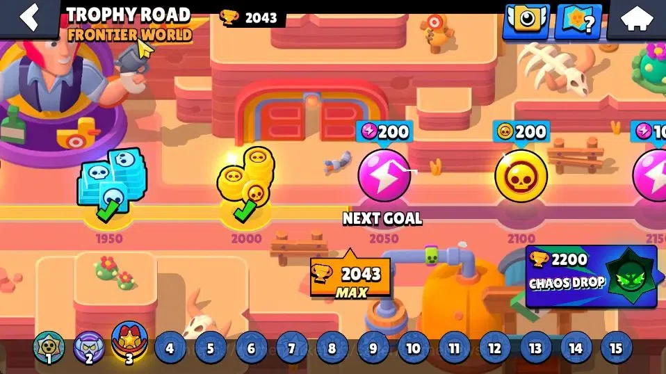 Brawl Stars Accounts 2043 Trophy|18 Brawlers 2 Max Lvl (Full Buffies Ed image 13