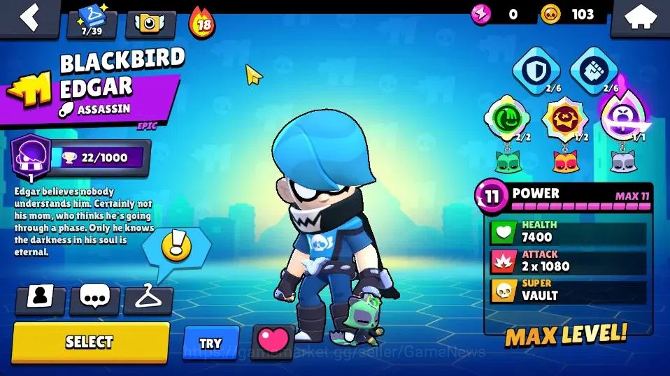 Brawl Stars Accounts 2043 Trophy|18 Brawlers 2 Max Lvl (Full Buffies Ed image 16