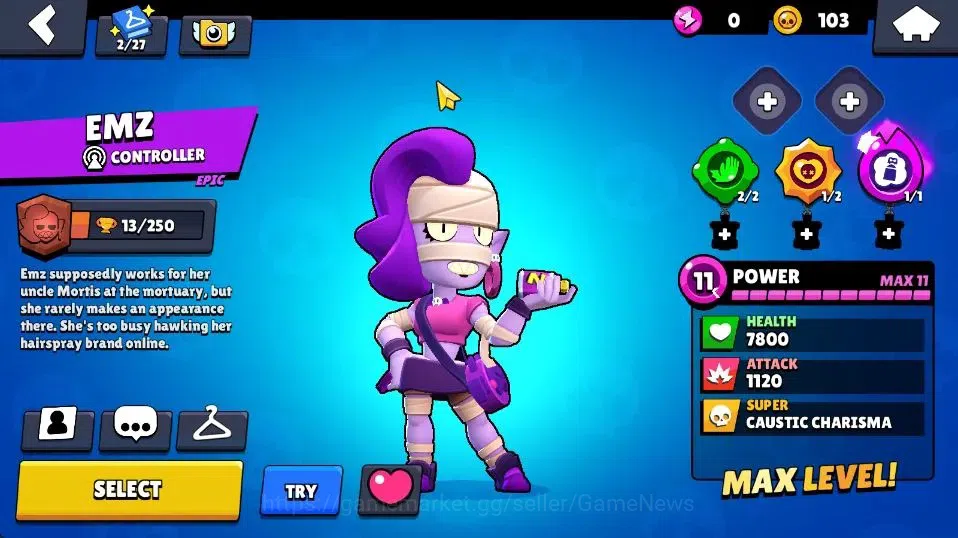 Brawl Stars Accounts 2043 Trophy|18 Brawlers 2 Max Lvl (Full Buffies Ed image 17