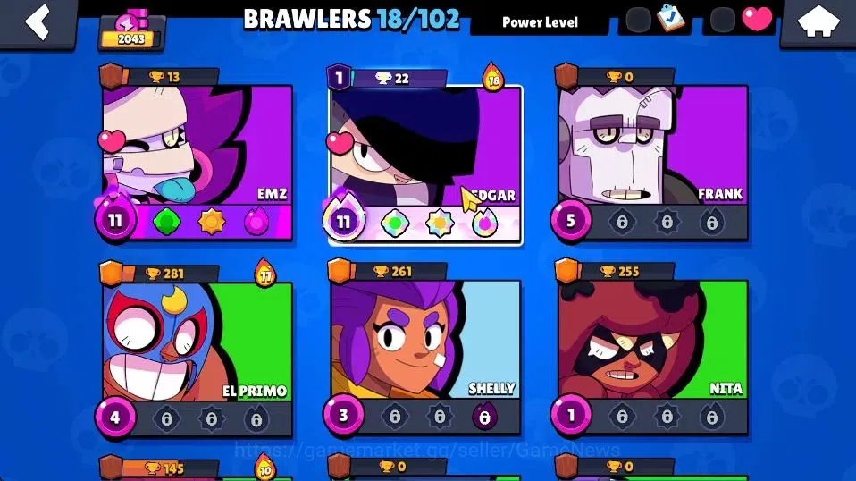 Brawl Stars Accounts 2043 Trophy|18 Brawlers 2 Max Lvl (Full Buffies Ed image 5