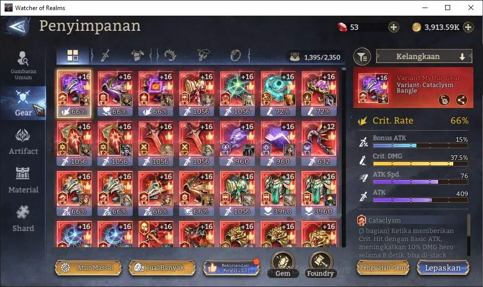 Watcher of Realms Accounts GLOBAL 60x|7M Power|8 Lord[PraetusA2,ArachaA1,Laya image 19