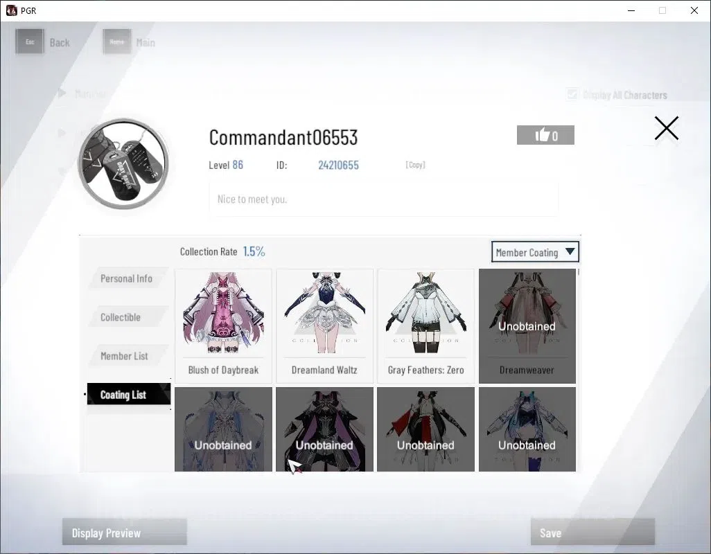 Punishing: Gray Raven Accounts Asia|Lvl 86|53K BC+19,7K YC+10,2K BlueC|SSS Secato image 15