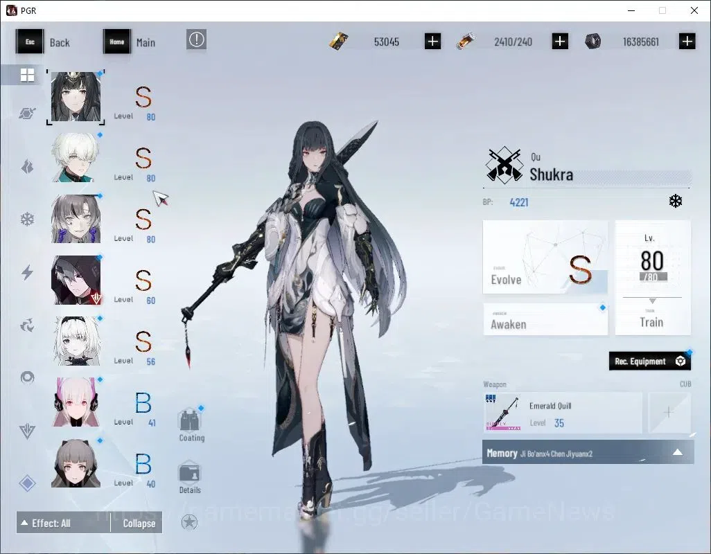 Punishing: Gray Raven Accounts Asia|Lvl 86|53K BC+19,7K YC+10,2K BlueC|SSS Secato image 4