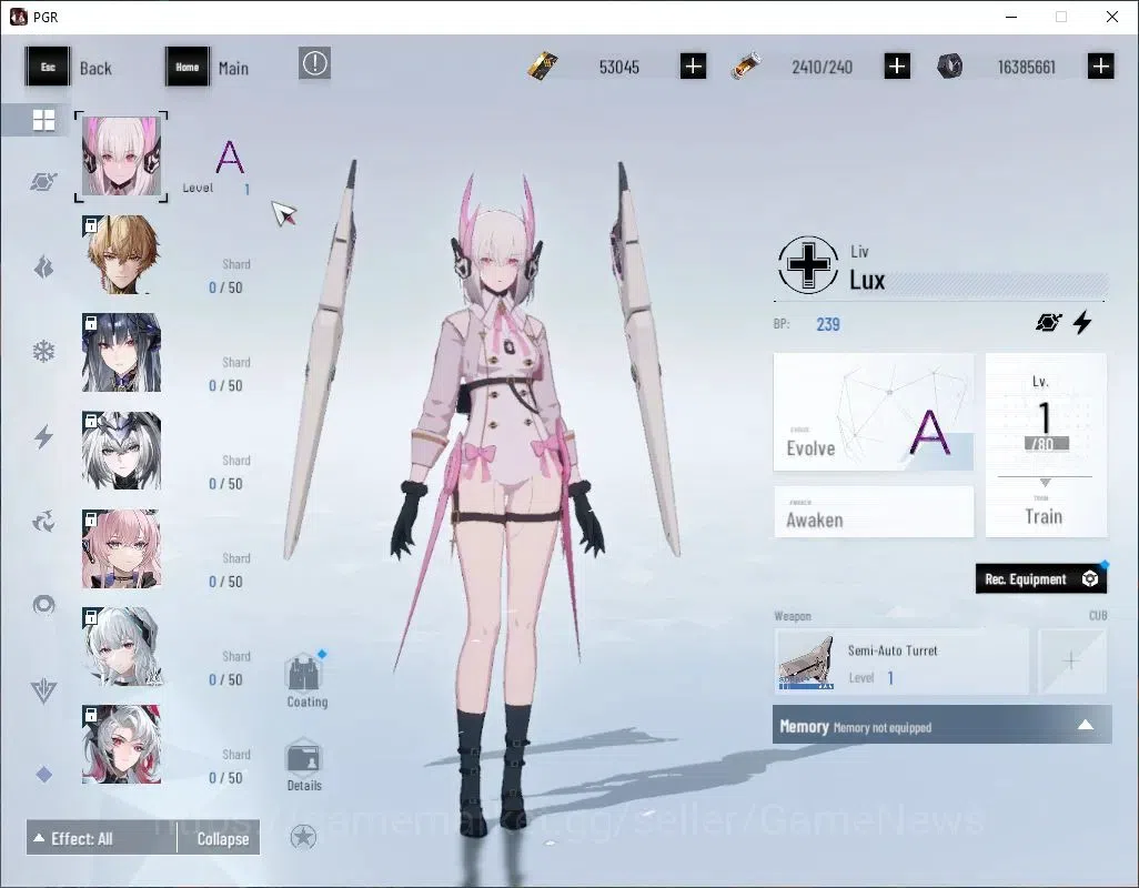 Punishing: Gray Raven Accounts Asia|Lvl 86|53K BC+19,7K YC+10,2K BlueC|SSS Secato image 6