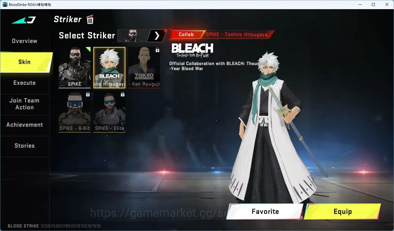 Blood Strike Accounts ASIA | ETERNAL ZERO|2 BLEACH|1 S7DS|1 LGD Melee|2 image 3