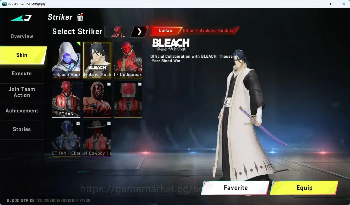 Blood Strike Accounts ASIA | ETERNAL ZERO|2 BLEACH|1 S7DS|1 LGD Melee|2 image 4