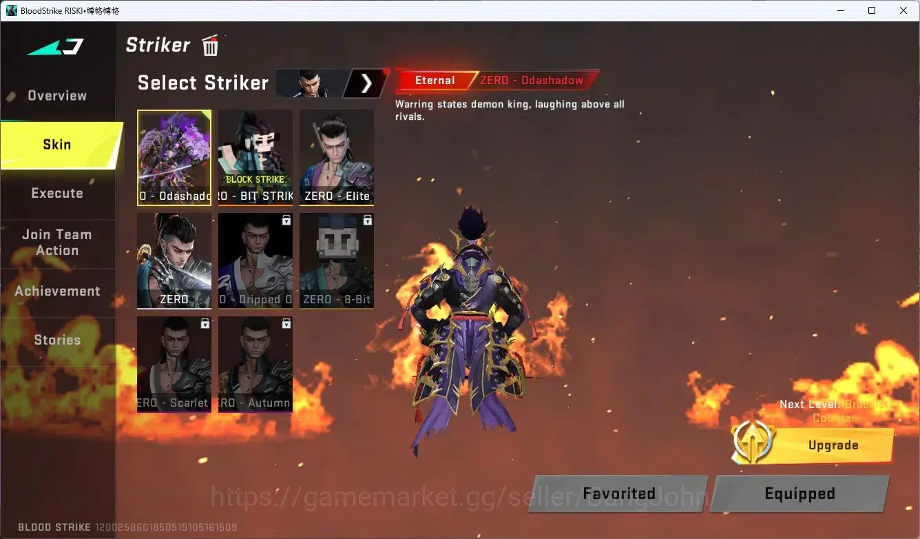 Blood Strike Accounts ASIA | ETERNAL ZERO|2 BLEACH|1 S7DS|1 LGD Melee|2 image 5