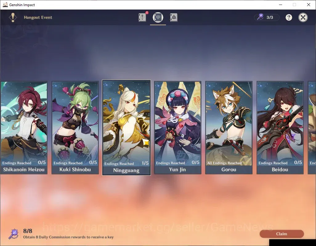 Genshin Impact Accounts ASIA|AR 57|8 Limited +2 (*5Weapon)|Neuvilette,Kazu image 17
