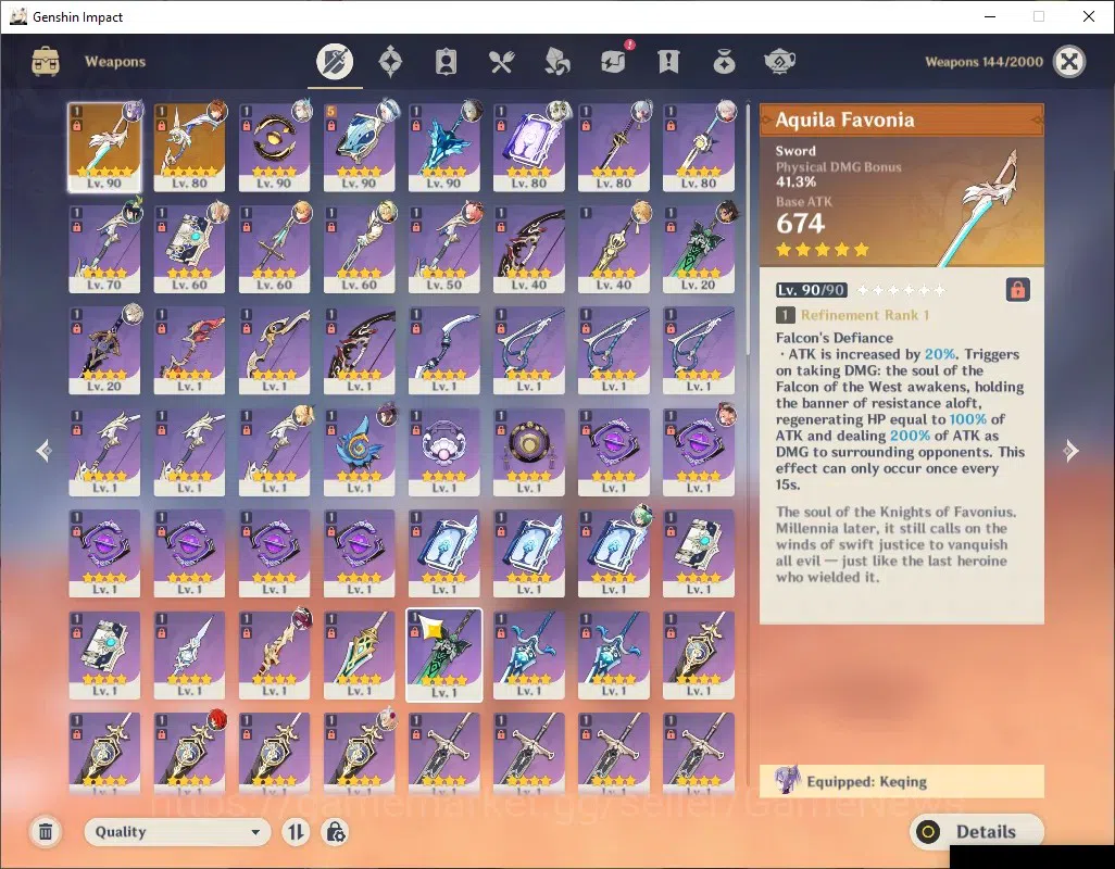 Genshin Impact Accounts ASIA|AR 57|8 Limited +2 (*5Weapon)|Neuvilette,Kazu image 3