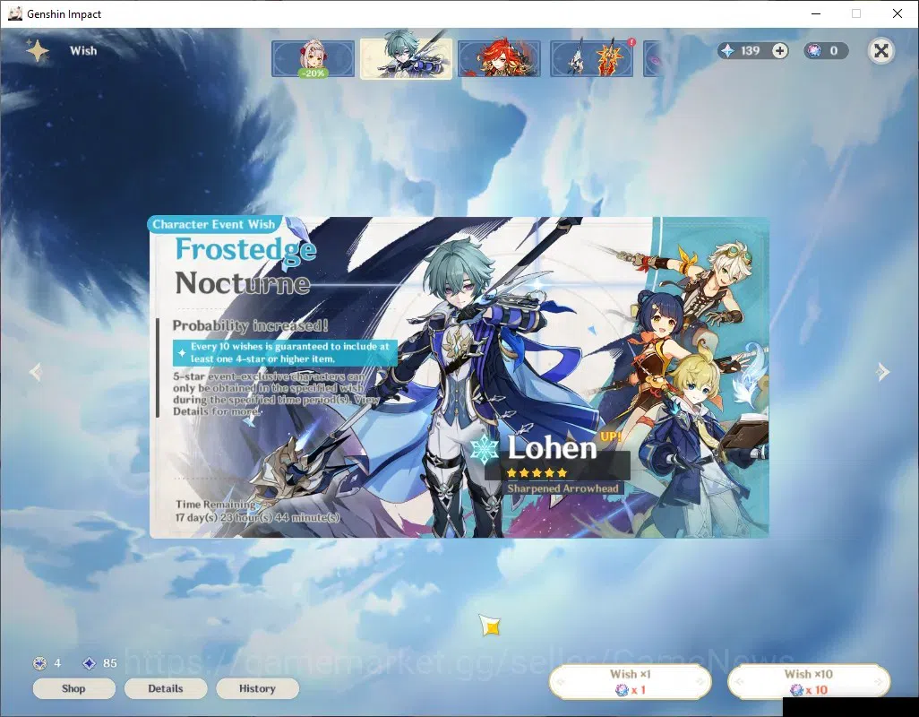 Genshin Impact Accounts ASIA|AR 57|8 Limited +2 (*5Weapon)|Neuvilette,Kazu image 9