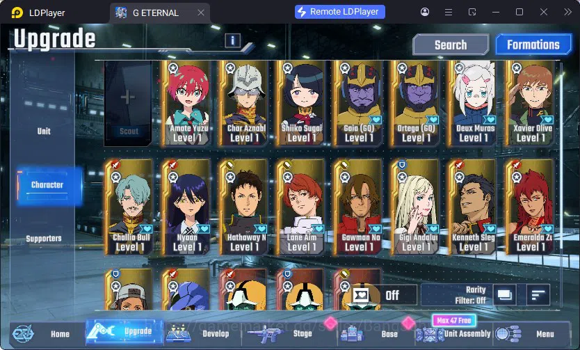 SD Gundam G Generation ETERNAL Accounts Global Rank 1 | FreshStory | 100+K Diamond, Selector Banner On, 8Gundam SSR+ 2Supp 6