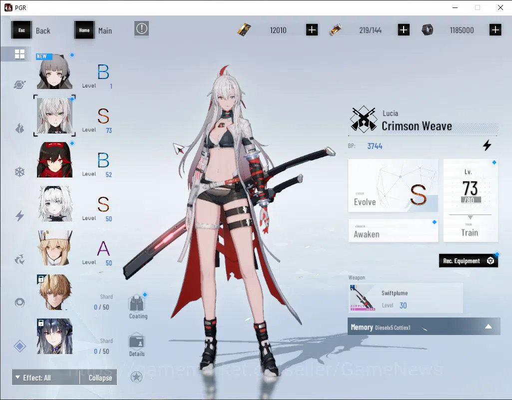 Punishing: Gray Raven Accounts EU | Lv 45 | Ready Gacha | 12K BC+2,6K YC+8,8K Blu image 9
