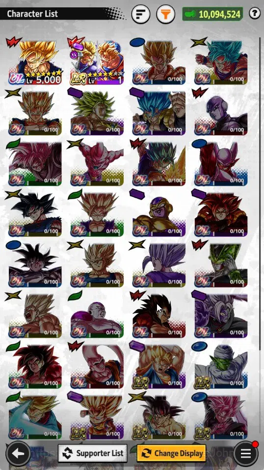 Dragon Ball Legends Accounts High-End Androidl |Lvl 158|10M Total Power | 26K CC | 1 UL | 1 LR | UL Super Saiyan Goku | LR 4