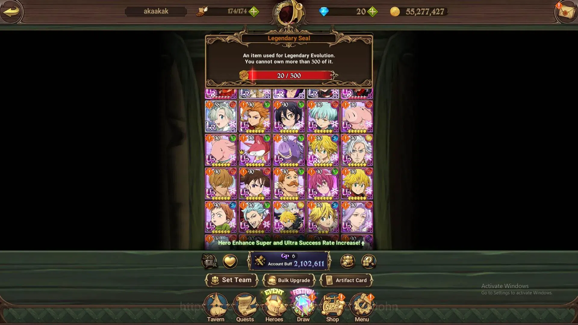 The Seven Deadly Sins: Grand Cross Accounts Global | 2.1M CC |20 LS |LR Mesis 1/6|UR Menor 1/6 image 4