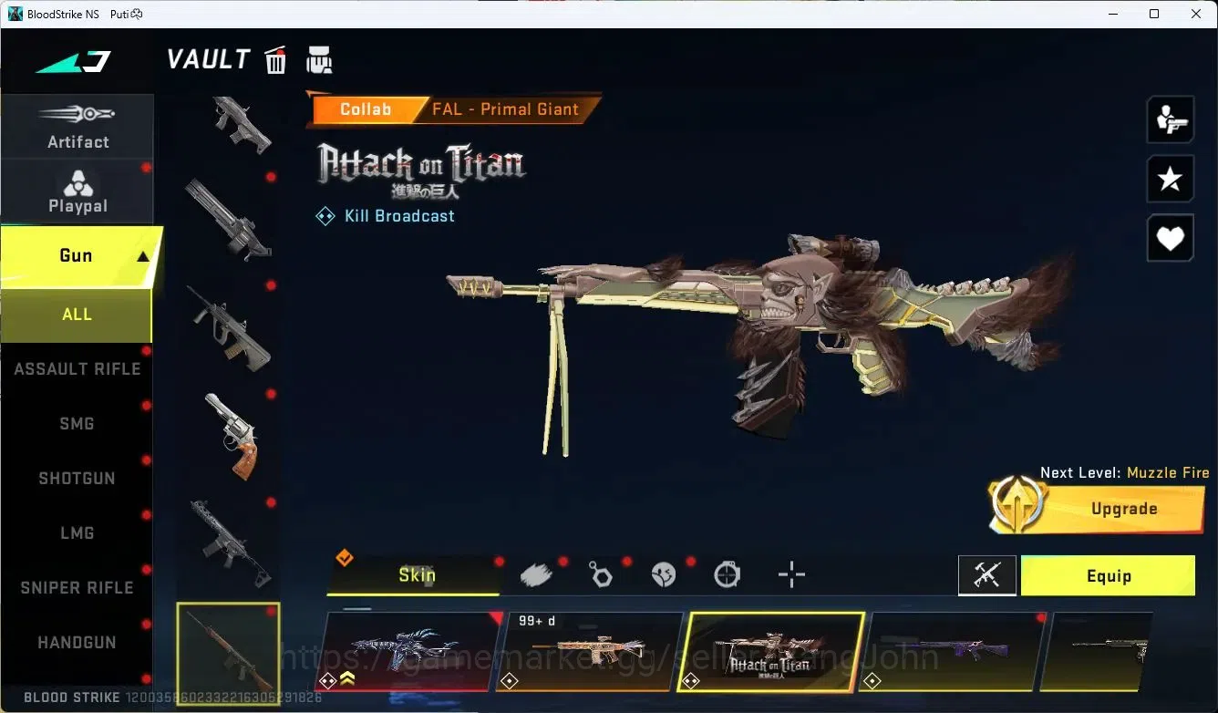 Blood Strike Accounts ASIA | Eternal Desert Eagle Scorpius Lv1 | 2 7DS | image 18
