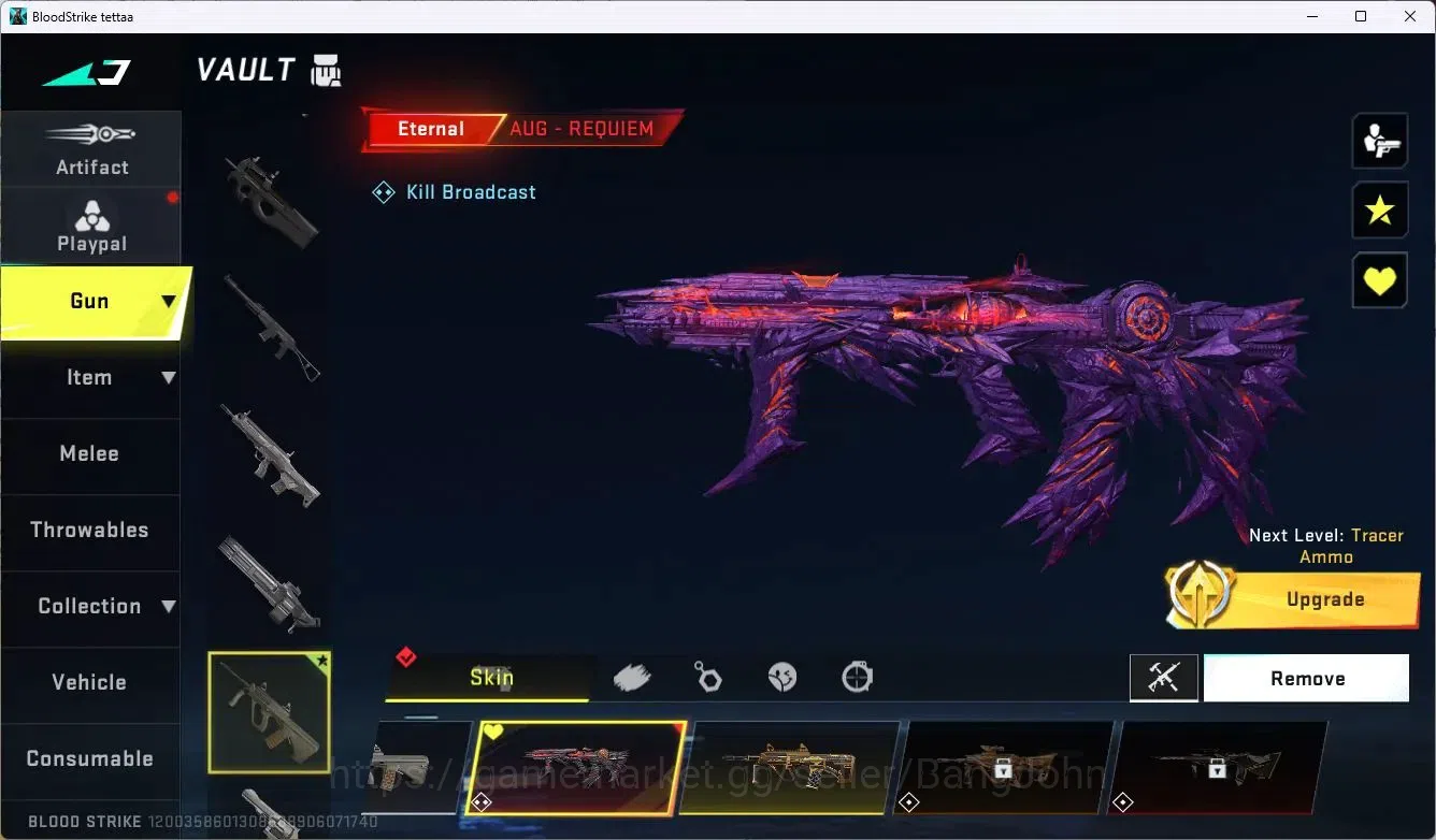 Blood Strike Accounts ASIA | 2 ETERNAL: AUG,Uzi | 2 AOT GUNS | 1 AOT STR image 3