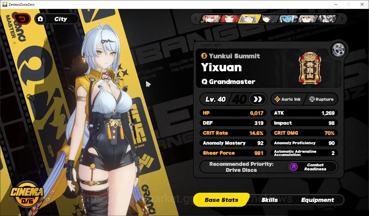 Zenless Zone Zero Accounts Starter ASIA|IK 38|15 EMT|5 Limited (Miyabi)+Sign Yuzuha,Yixuan,Zhao,Harumasa|5 STD Character|2 S 9